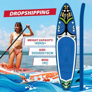 FUNWATER Dropshipping批发工厂供应冲浪滑水板站立式桨板软顶冲浪板桨板sup板