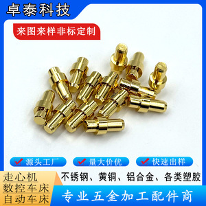Terminales de Cobre Chapados en Oro de Desconexión Rápida, Cobre Puro con Acabado Mecanizado CNC para Conectores de Carga - Product Image 4