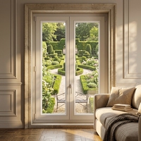 Ventanas Corredizas Modernas de Aluminio Estilo Francés Feel Sunshine, Doble Acristalamiento, Vidrio Templado Low-E, Aislamiento Térmico, Energy Star