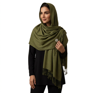 Pashmina Larga de Cachemira Sintética con Diseño Floral Paisley, Suave y Cálida, para Mujer, Bufanda de Invierno, Venta al Por Mayor - Product Image 1