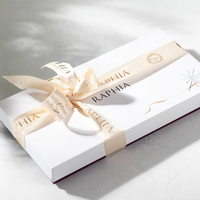 Assortiment de Truffes au Chocolat Gourmandes, Panier Cadeau de Bonbons de Luxe avec Boîte Rigide en Carton Doré