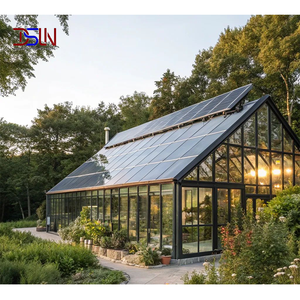 Véranda en aluminium à rupture de pont thermique haut de gamme, maison en verre insonorisée, <span class=keywords><strong>solarium</strong></span> extérieur avec verre trempé Low-E pour villa - Product Image 1
