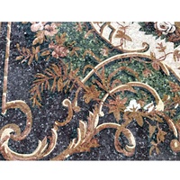 Nouveau design fait à la main en marbre mosaïque médaillon carrelage mosaïque motif incrustation conception pour l'intérieur en marbre décoration de la maison