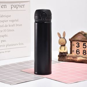 Bouteille isotherme à pompe ZY 500 ml avec logo personnalisé, en acier inoxydable, tasse à eau isolée sous vide, gobelet de voyage - Product Image 3