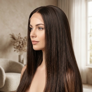 Peluca de Cabello Humano de Grado Médico, Cosida a Mano, con Base de Silicona Antideslizante, Peluca para Quimioterapia para Cuero Cabelludo Sensible - Product Image 2