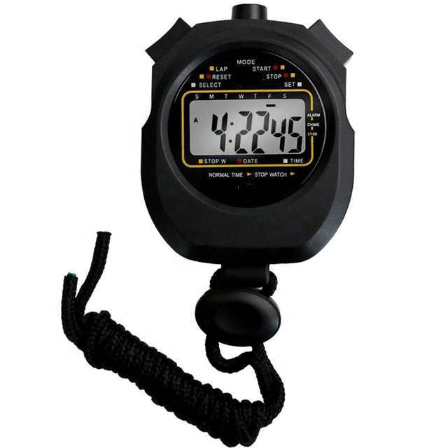 Large-Screen Weighted ABS Sports Referee Stopwatch Timer Fitness Running Track Field Training Basketball