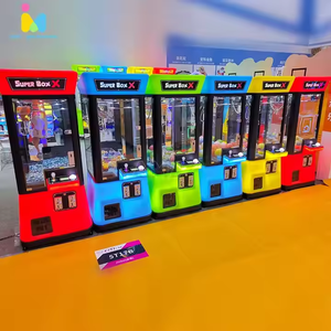 ¡Mini Super Arcade Crane Claw Game Machine Material plástico X Claw Doll Toy Catcher Versión <span class=keywords><strong>en</strong></span> inglés Coin Pusher Showtime! - Product Image 1