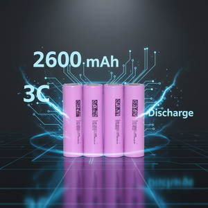 Batterie de lampe torche de haute qualité, grade A, <span class=keywords><strong>DMEGC</strong></span> 18650 <span class=keywords><strong>26E</strong></span> 3.6V 2600mAh, décharge maximale 3C - Product Image 1