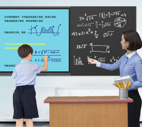 Tableau blanc intelligent OEM ODM avec reconnaissance IA, écran tactile double système 4K Ultra HD pour salles de classe intelligentes et bureaux
