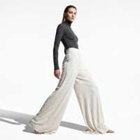 Culottes en tricot côtelé décontractées pour femmes grandes tailles, coupe ample, taille haute, jambe large, extra longues, sur mesure, entrejambe 34-36