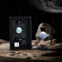 Diffuseur d'aromathérapie sans brume Levitating Planet, ornement de bureau à huiles essentielles, silencieux, économe en énergie, cadeau d'anniversaire créatif