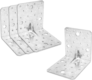 Soporte de Pared Metálico SEIKI con Recubrimiento en Polvo, Conectores de Pared de Construcción Triangular con Grosor Personalizable - Product Image 1