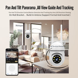 Cámara de Seguridad WiFi de Doble Banda de 5 GHz, 2MP, Panorámica, Inclinación, PTZ, Audio Bidireccional, Visión Nocturna a Todo Color, Detección Humana por IA, Cámara <span class=keywords><strong>IP</strong></span> - Product Image 5