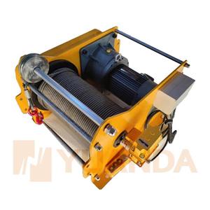 Winch tali kawat listrik tipe Eropa, kerekan listrik kecepatan tinggi 2 ton drum besar - Product Image 3