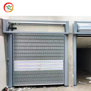 Persiana de parrilla de aleación de aluminio de alta velocidad automática de diseño moderno Puerta de panel duro enrollable industrial para almacenes - Product Image 3