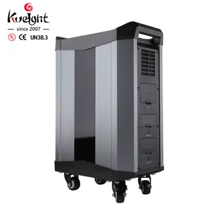 태양 발전기 리튬 배터리 팩 온라인 UPS 휴대용 발전소 2560Wh 110/220V AC 콘센트 12V 점프 스타터 포트