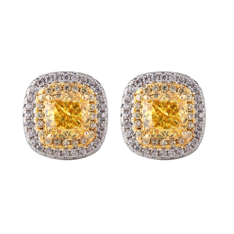Yellow earrings