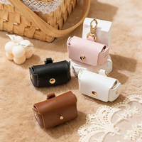 Nouvelles boîtes à bagues de mariage en cuir PU tendance pour colliers et colliers de chat et de chien, sacs à bagues de mariage, boîtes à bijoux