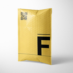 Enveloppes à bulles avec logo, vertes, fines, colorées, conçues en plastique, avec fermeture adhésive - Product Image 1