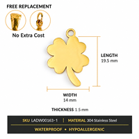Breloques en acier inoxydable 304, motifs animaux ludiques et symboles porte-bonheur pour bijoux DIY, vente en gros