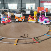 Tren Eléctrico LED de Juguete para Niños, Uso Interior/Exterior, Estructura Metálica, Rieles Inflables Iluminados de Colores, 5-10 años