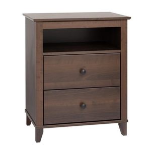 Bán buôn gỗ mộc mạc sườn núi trang trại đêm đứng với 2 ngăn kéo và mở cubby, bàn cạnh giường ngủ bằng gỗ cho phòng ngủ - Product Image 1