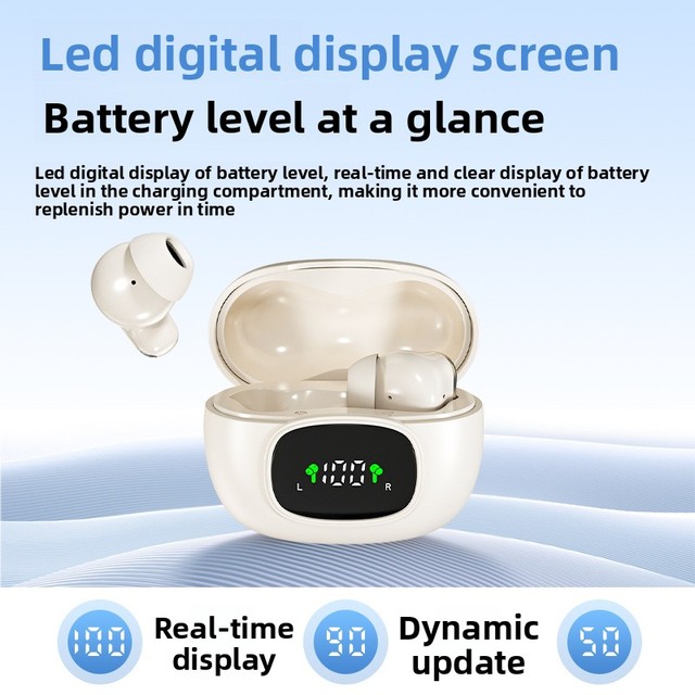 2026 New Mini540 TWS Earbuds for 6.0 10mm Speaker 10-15H Life Type-C Charging Digital Display HiFi Sound Quality
