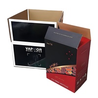 Boîtes en carton ondulé imprimées en couleur personnalisées, cartons antichoc pour la protection des bouteilles en verre lors de l'expédition