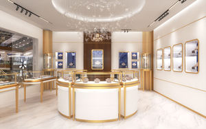 Custom Eco-Friendly Durable Jewelry Store Furniture Full Set | Island Wall-Mounted LED Lit Display Cabinets | Turnkey Store - Product Image 3