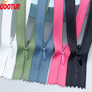 إكسسوارات الملابس 3 #   سحاب نايلون بألوان اختيارية، سحاب دانتيل غير مرئي، سحابات مفتوحة من الجانبين للملابس - Product Image 4