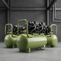 Compresseur d'air 2Hp 50 litière 3 phases Piston 5 Hp à entraînement Direct Portable simple