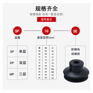 Accessoires pour bras robotique industriel à grande tête entièrement motorisé, ventouses en silicone antistatiques, buses puissantes, systèmes pneumatiques - Product Image 1