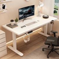 Escritorio Eléctrico en Forma de L con Altura Ajustable, Kit de Marco con Motor Dual, Mesa de Juego Multifuncional Inteligente para Dormitorio