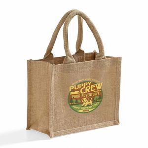 Personalized Print Kids <b>Fun</b> Event Full Gusset Jute Tote <b>Bag</b> Outdoor Activity Gift <b>Bag</b> - Product Image 3