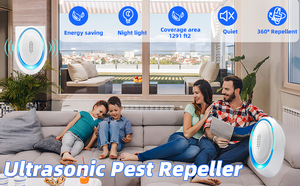 Répulsif Électronique Ultrasonique pour Nuisibles Intérieurs Souris Araignées Rats avec Source d'Alimentation Électrique Piège Anti-Rats Efficace à Brancher - Product Image 6