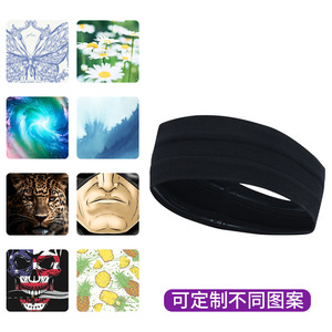 Makino Fox Sports Sweatband Polyester Quick Dry Moisture Wicking Yoga Cycling Headband Customization Factory Direct - Product Image 3