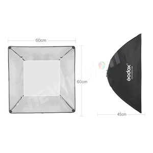 Godox 60X60Cm/24 "X24" Xách Tay Hình Chữ Nhật Studio Strobe Softbox Khuếch Tán Với Bowens Núi Cho phòng Thu Đèn <span class=keywords><strong>Flash</strong></span> DE300 DE400 - Product Image 4