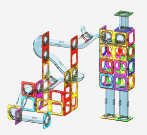 Bloques de construcción 3D de juguete para niños, juegos de imanes de azulejos magnéticos aprobados por EN ASTM - Product Image 1