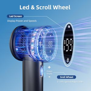 2025พัดลมพกพาขนาดเล็กแบบชาร์จไฟได้พัดลมมือถือพลาสติก PP พัดลมระบายความร้อนสำหรับรถยนต์ RV ใช้งานกลางแจ้ง - Product Image 3