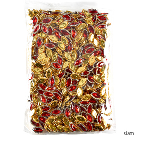 OLeeya 200pz Strass in Vetro a Occhio di Cavallo con Base a Griffe Dorata Lucida, Pietre da Cucito Scintillanti per Gioielli Fai-da-Te, Orecchini e Ciondoli - Product Image 6