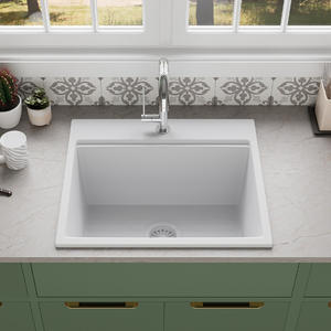 Vente chaude Composite Granit Cuisine Évier Matériaux Options Silgranite Quartz Pierre Évier pour Cuisine - Product Image 5