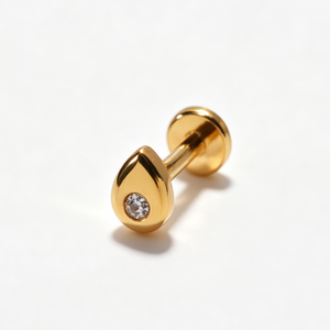 <span class=keywords><strong>Piercing</strong></span> Labret de <span class=keywords><strong>Titanio</strong></span> <span class=keywords><strong>G23</strong></span> ASTM F136 16G con Rosca Interna y Parte Trasera Plana <span class=keywords><strong>para</strong></span> Labio, Tragus, Daith, Hélix, Rook y Cartílago - Product Image 5