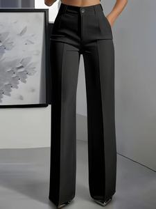 <span class=keywords><strong>Pantalon</strong></span> de Costume Femme Taille Haute Respirant Style Européen et Américain pour Tenue d'Affaires Formelle d'Automne et Activités Extérieures – Vente en Gros - Product Image 2