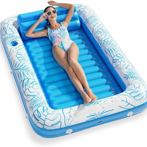 Cama Flotante Inflable de Gran Tamaño, Colchoneta para Broncearse, Tumbona para <span class=keywords><strong>Piscina</strong></span> para Niños, Personalizable en Color y Tamaño - Product Image 1