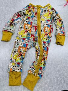 Kustom pakaian bayi bambu kustom ritsleting bayi disesuaikan pakaian anak-anak bambu Zippy piyama bambu bayi - Product Image 5