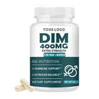Capsules d'oestrogène masculin DIM, 90 capsules, équilibre d'oestrogène, équilibre hormonal masculin, booster de fitness pour la santé et l'énergie de la prostate