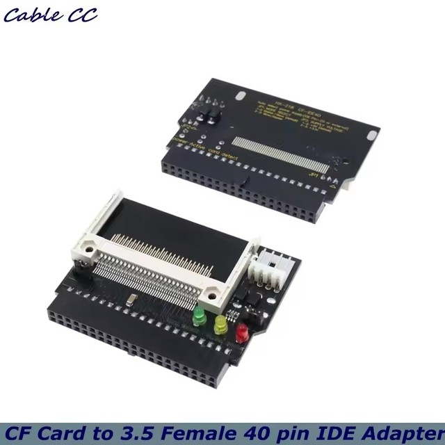 New Black Compact Flash CF to 3.5 Female Converter Card 40 Pin IDE Bootable Adapter CF to IDE Adapter