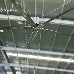 Ventilador de cano grande comercial gigante para uso doméstico, ventilador de teto grande de economia de energia de 20 pés, 22 pés e 24 pés para Hvls