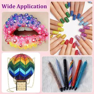 Kit de 18 000 strass en résine multicolores de 3 mm à dos plat, kit tout-en-un pour embellir vos créations DIY, arts et artisanat, cadeaux - Product Image 4