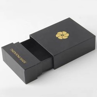 Caja de Regalo de Cartón de Lujo a Precio de Fábrica, con Forro de Esponja, Tapa Deslizante, Logotipo Personalizado, Cintas para Joyería, Óptima para Regalos